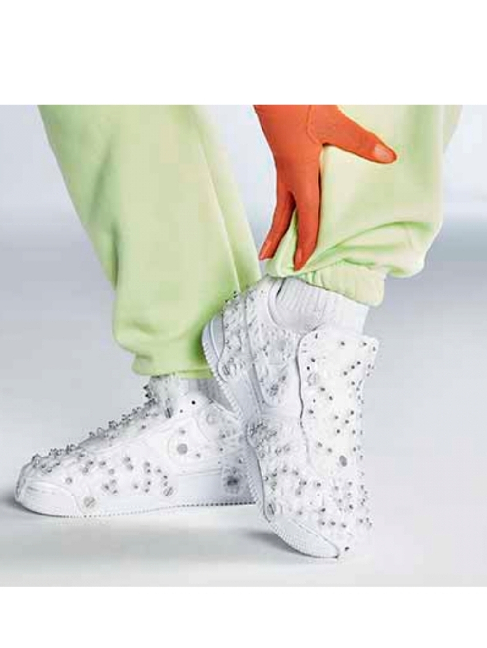 Nike Air Force 1 X Swarovski Retroreflective Crystals Sneaker Streetwear Hip Hop - Picture 7 of 16